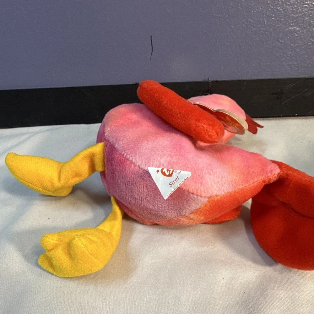 Ty Beanie Babies Strut Rooster Plush Retired Vintage 1996 MPN Strut